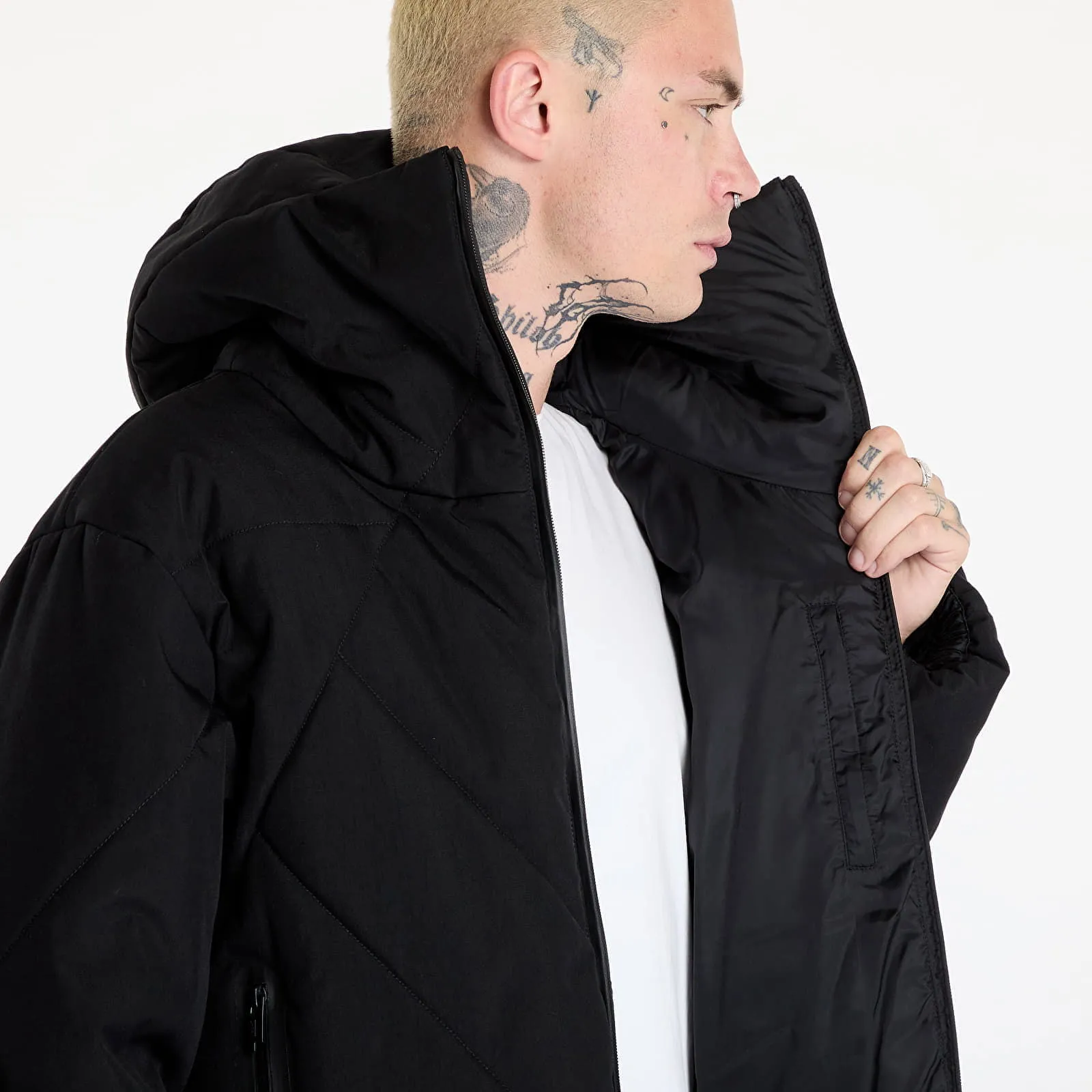 A-COLD-WALL* Shiro Hooded Puffer Jacket Black