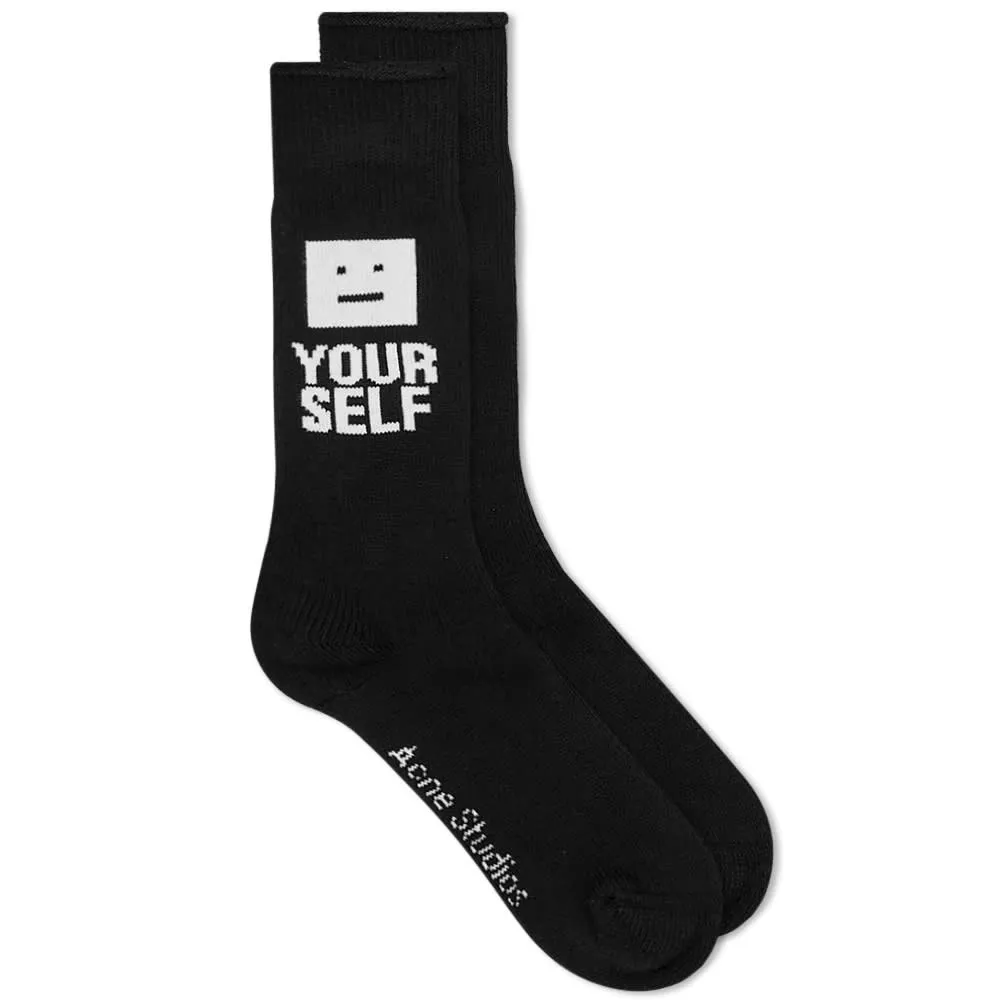 Acne Studios Zayne Face Yourself Sock