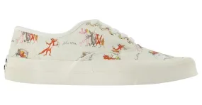 Autre Marque Zapatillas Oly Flower Fox de Algodón Blanco 