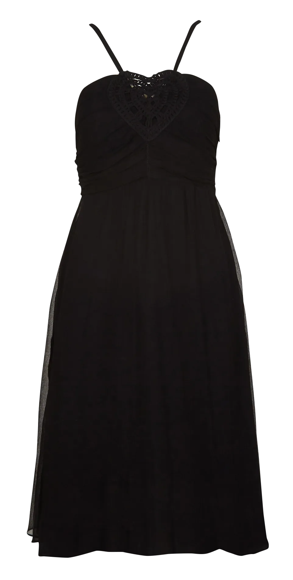 BERENICE RIBA - Vestido midi recto en negro