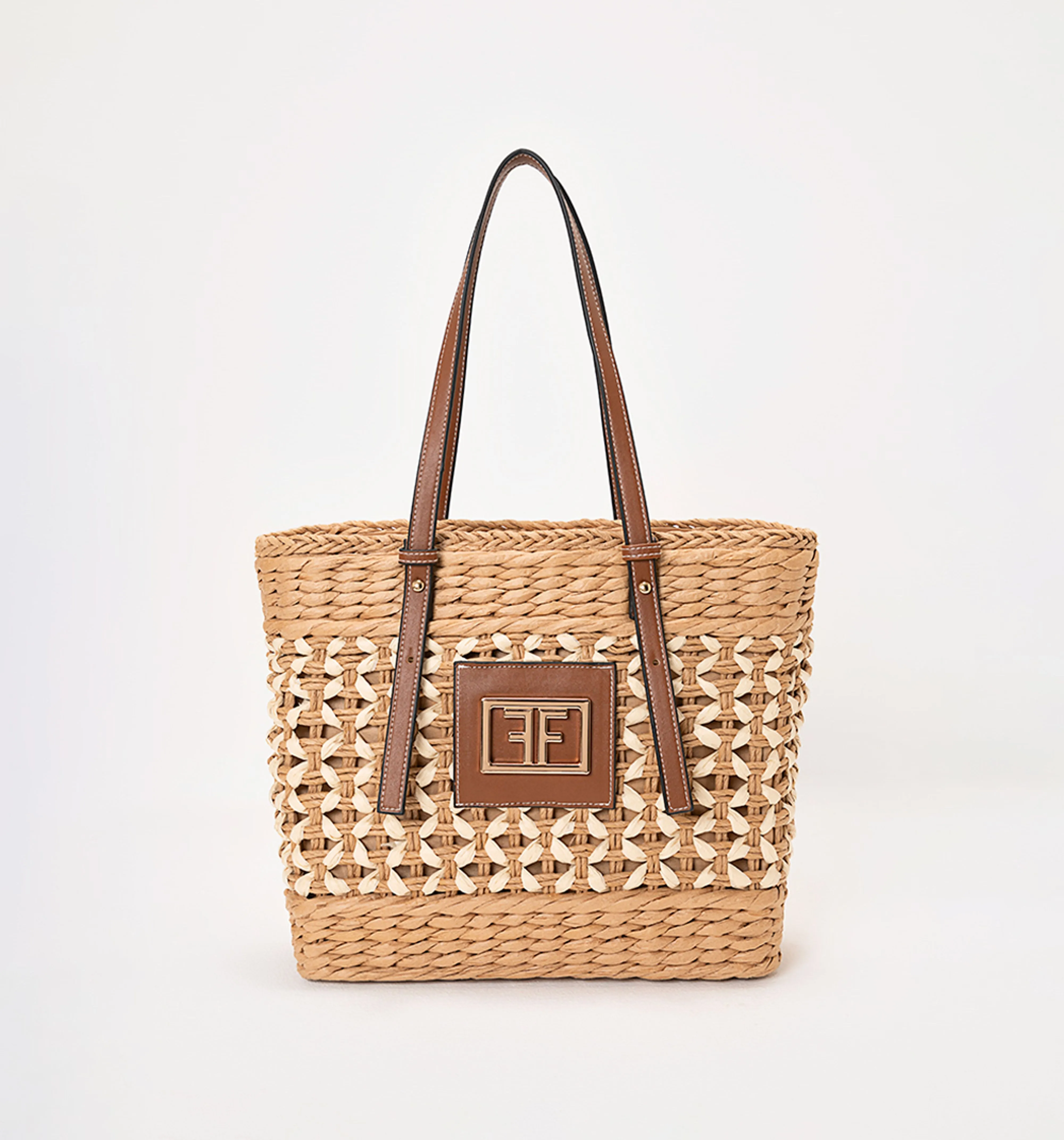 Bolso costero rectangular con maxi logo unic organic