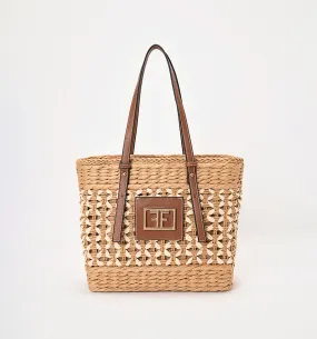 Bolso costero rectangular con maxi logo unic organic