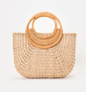 Bolso de mano costero con agarradera cir unic natural