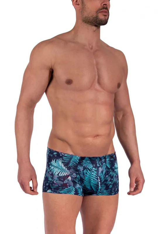 Boxer Hot Pants Manstore en microfibra estampada blue flower