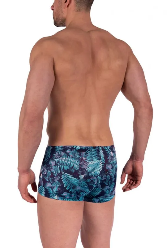 Boxer Hot Pants Manstore en microfibra estampada blue flower