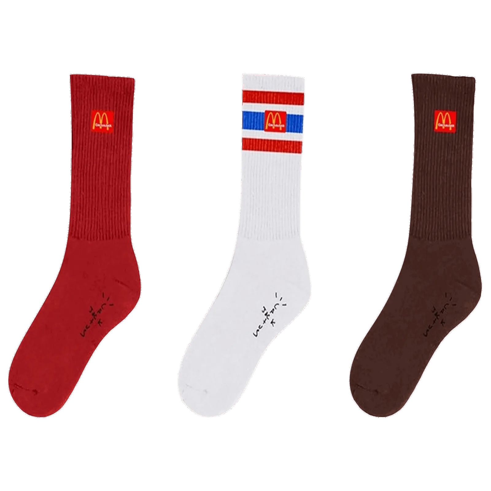 Cactus Jack by Travis Scott McDonalds x Arches Sock Pack