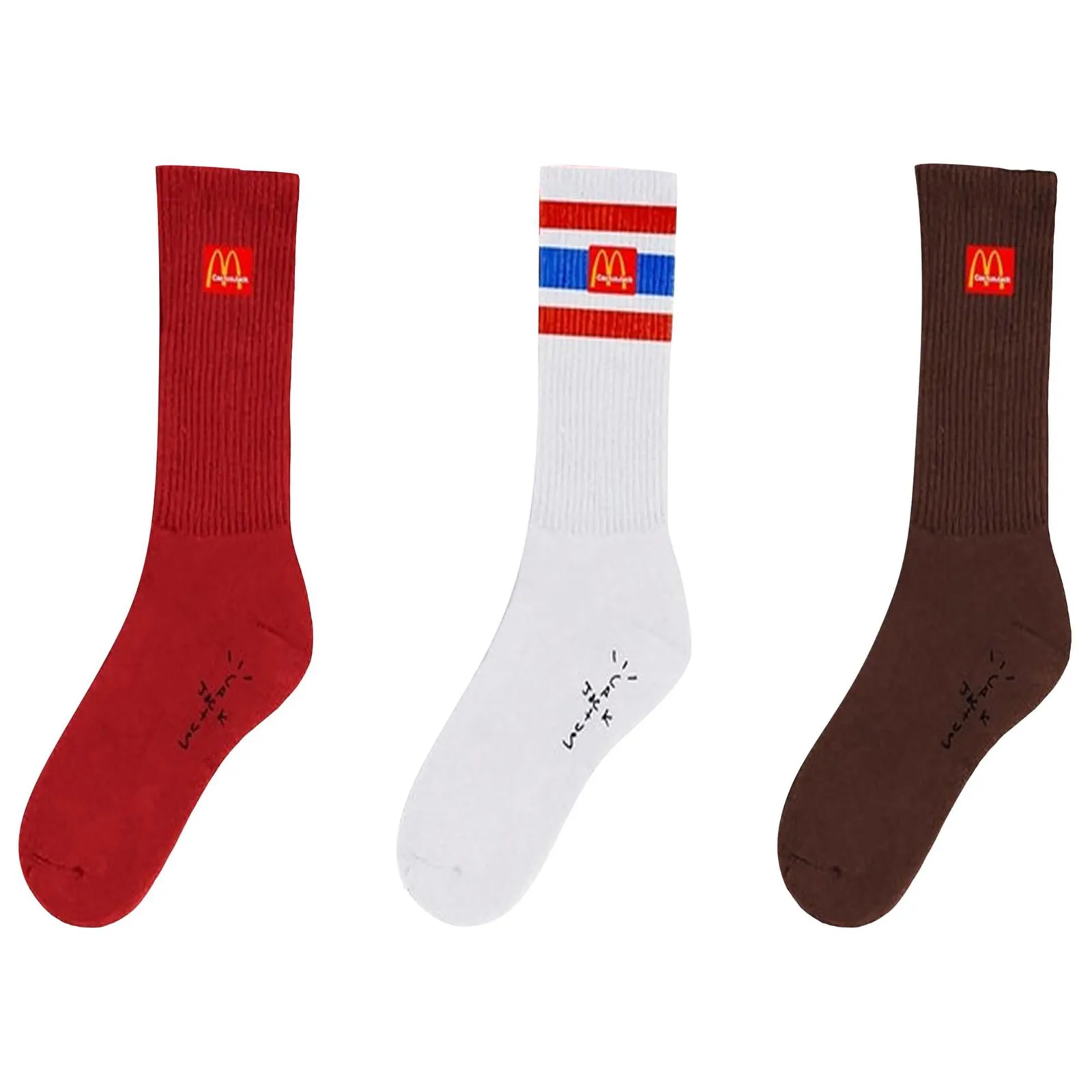 Cactus Jack by Travis Scott McDonalds x Arches Sock Pack