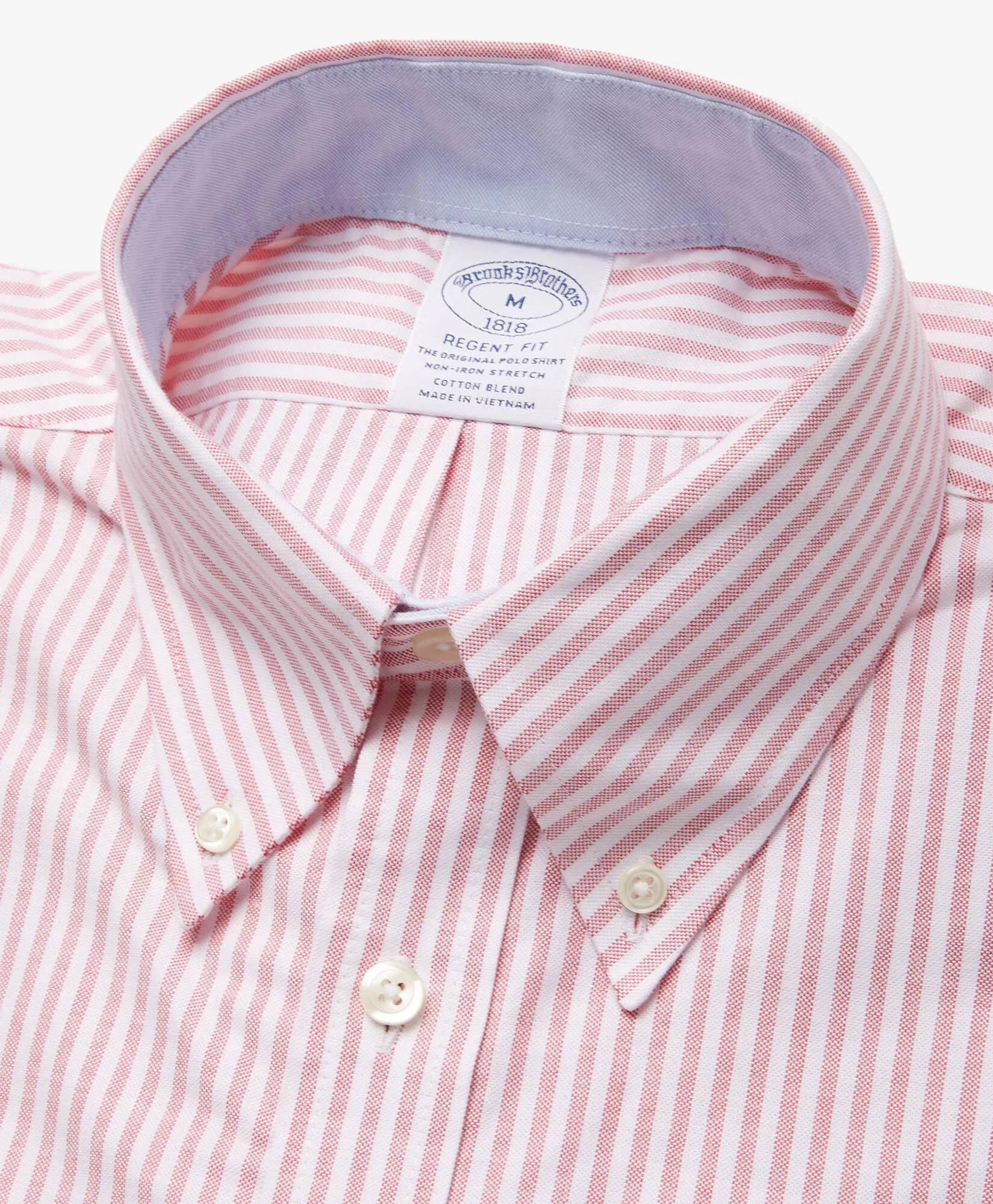 Camisa de sport corte regular Regent non-iron de Oxford elástico con cuello button down