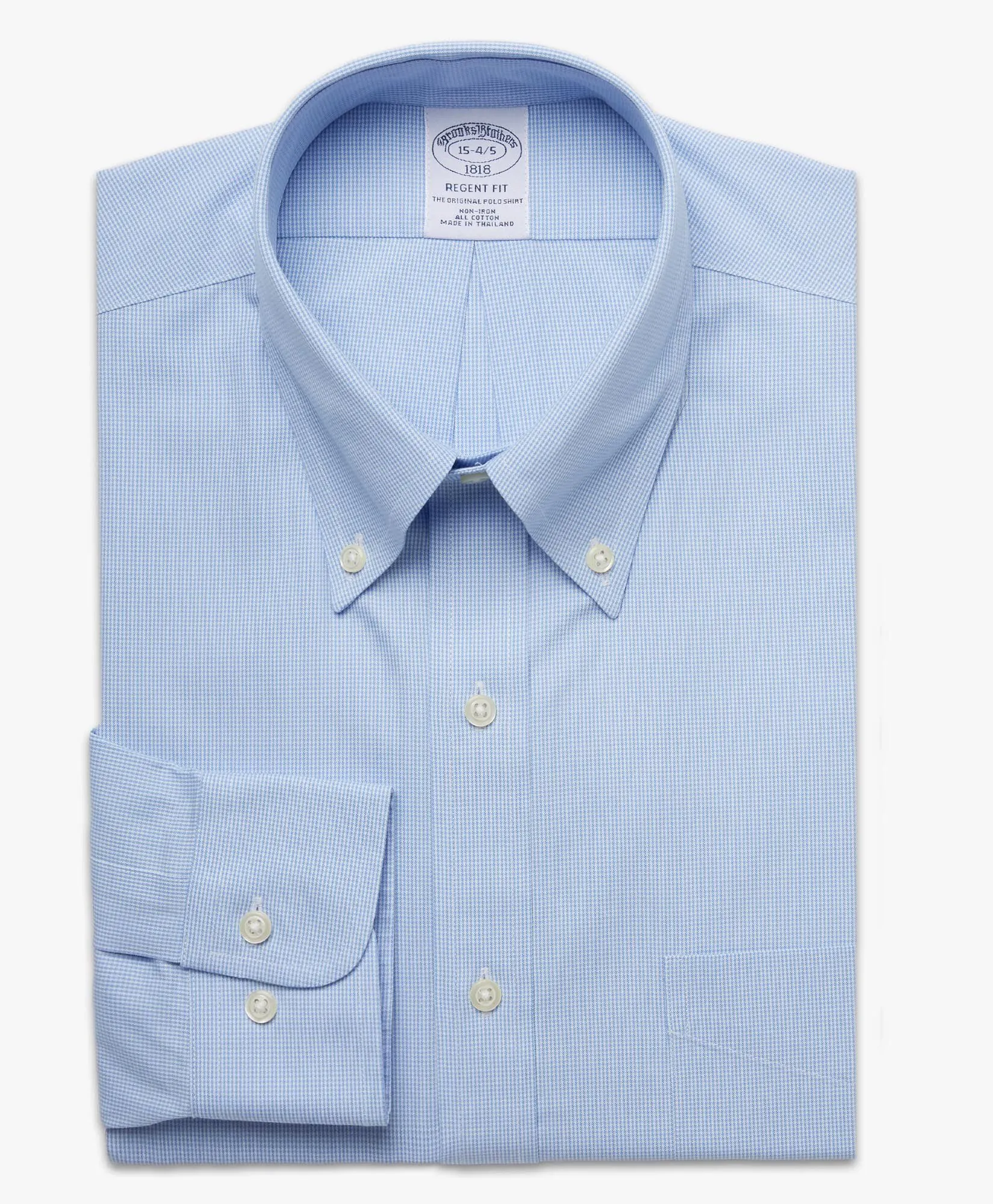 Camisa de vestir corte regular Regent non-iron de pinpoint con cuello button down