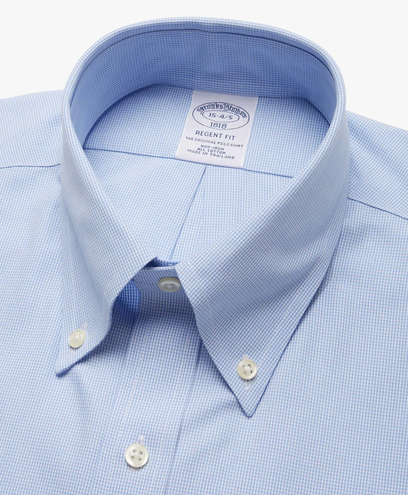 Camisa de vestir corte regular Regent non-iron de pinpoint con cuello button down