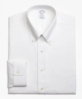 Camisa de vestir non-iron corte regular Regent, pinpoint elástico, cuello button-down