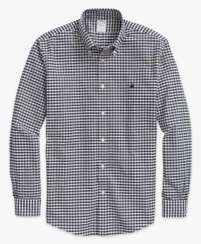 Camisa informal en Oxford vichí elástico non-iron button down