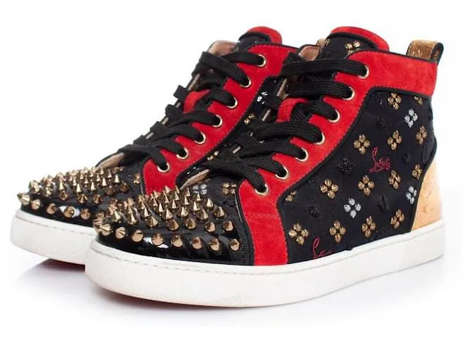 Christian Louboutin, zapatillas altas Lou Spike Multicolor 