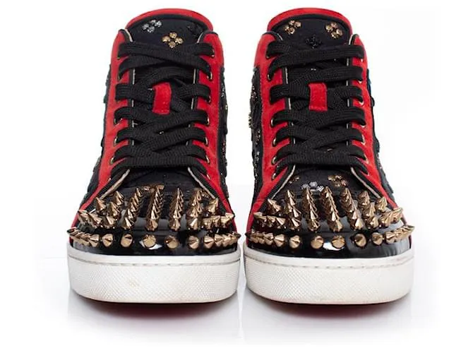 Christian Louboutin, zapatillas altas Lou Spike Multicolor 