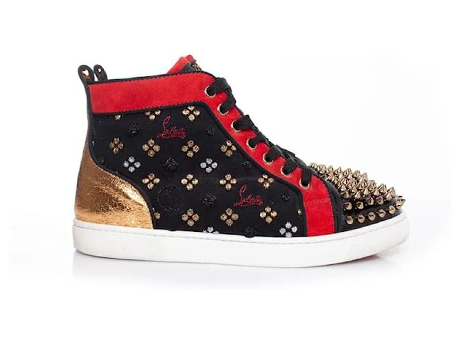 Christian Louboutin, zapatillas altas Lou Spike Multicolor 