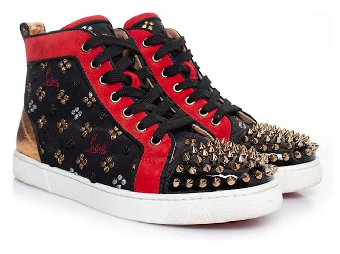 Christian Louboutin, zapatillas altas Lou Spike Multicolor 