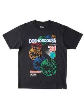 DC SHOES x Butter Goods World Heritage - Negro - Camiseta