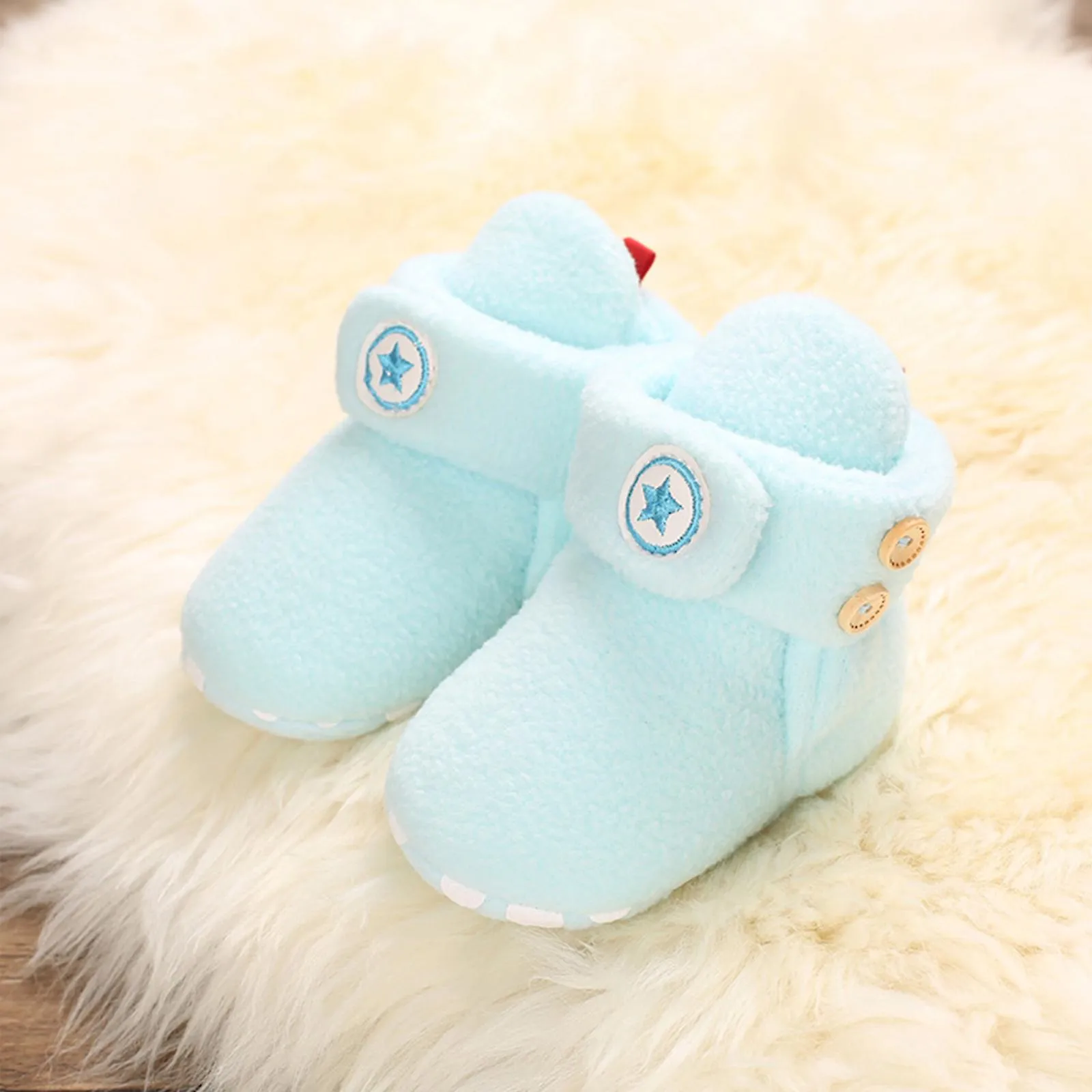 Durable Non-skid Warm Baby Winter Boots for Boys and Girls 0-1 Years Old