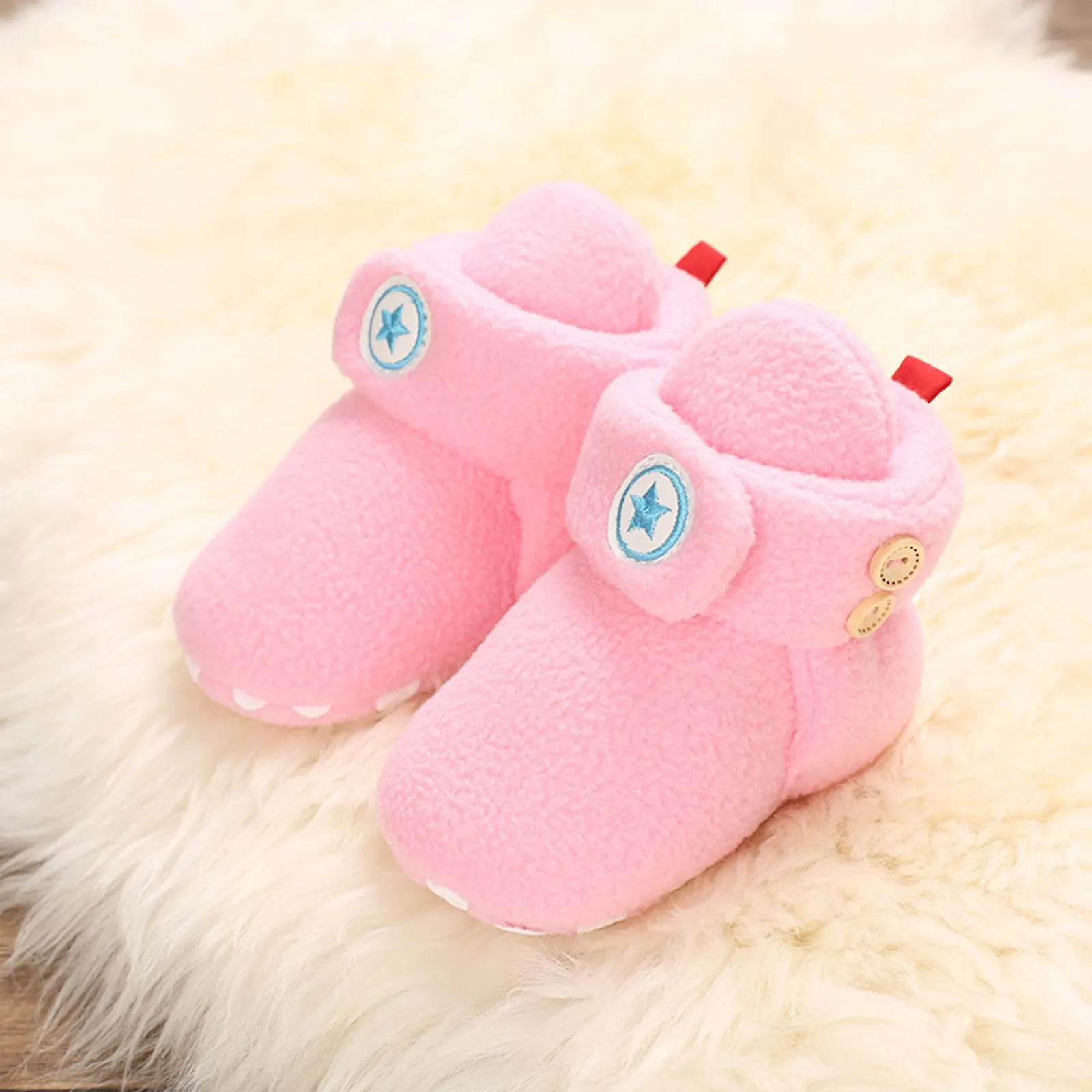 Durable Non-skid Warm Baby Winter Boots for Boys and Girls 0-1 Years Old