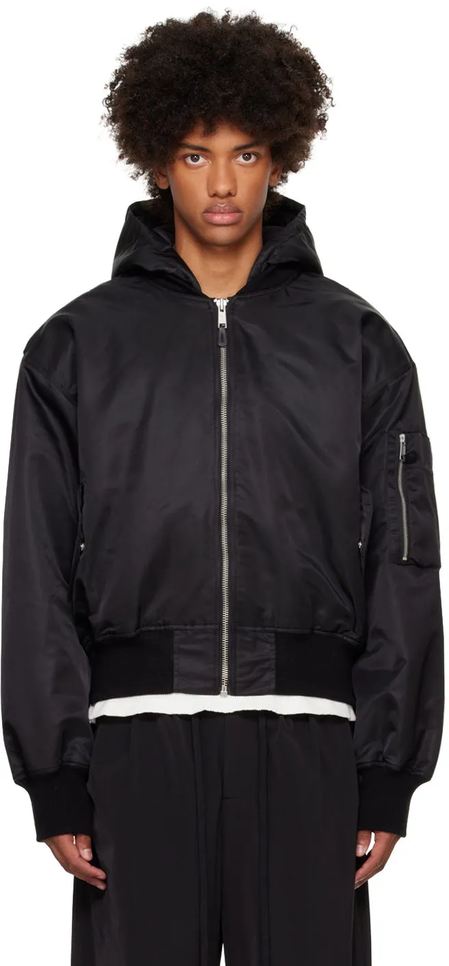 Entire Studios Hooded Broad Bomber Jacket