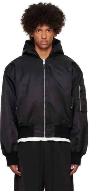 Entire Studios Hooded Broad Bomber Jacket