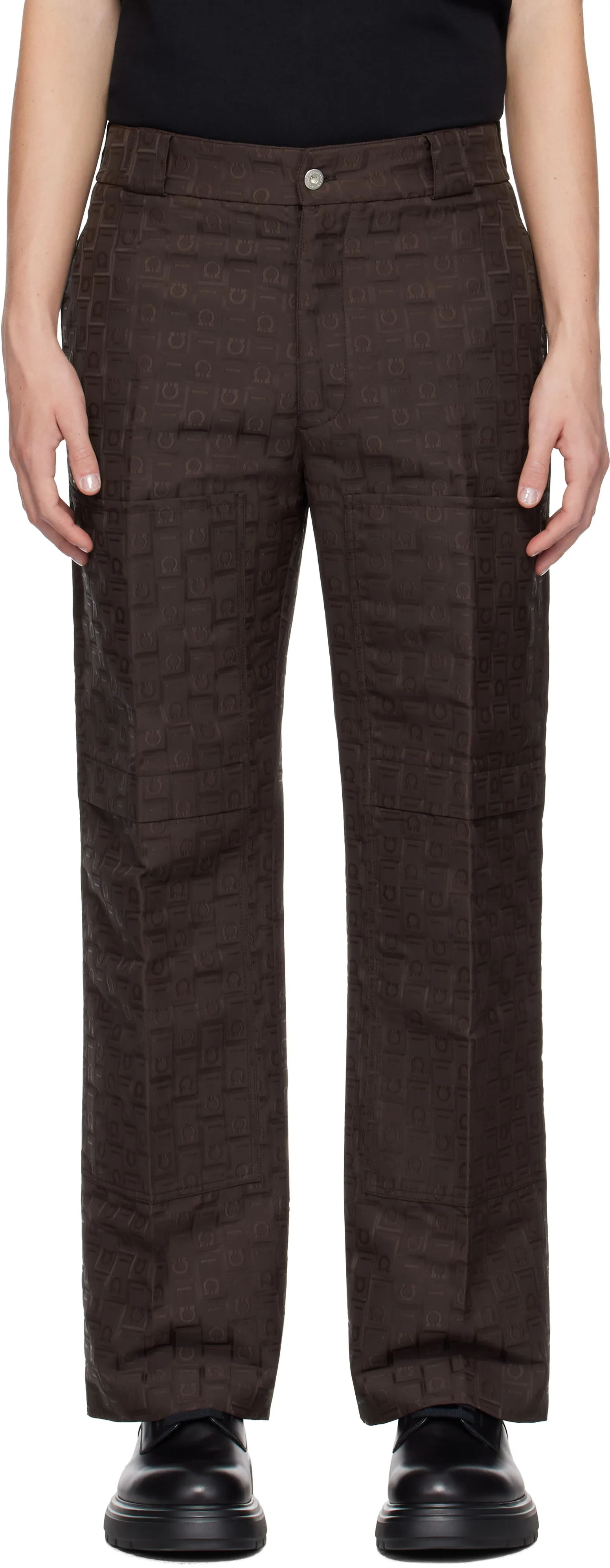 FERRAGAMO Monogram Trousers