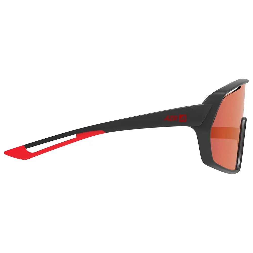 Gafas AZR Pro Race Mini Junior Noire Mat Rouge Multicouche Rouge