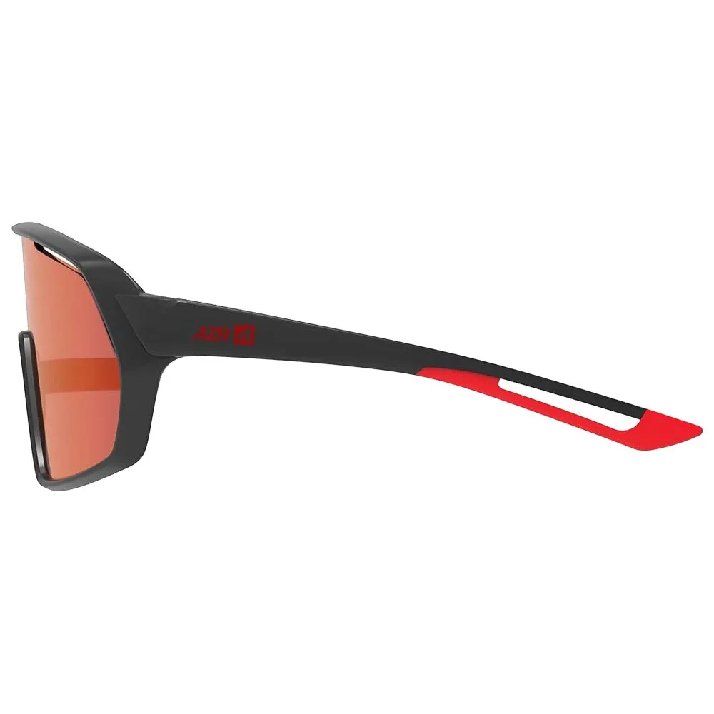 Gafas AZR Pro Race Mini Junior Noire Mat Rouge Multicouche Rouge