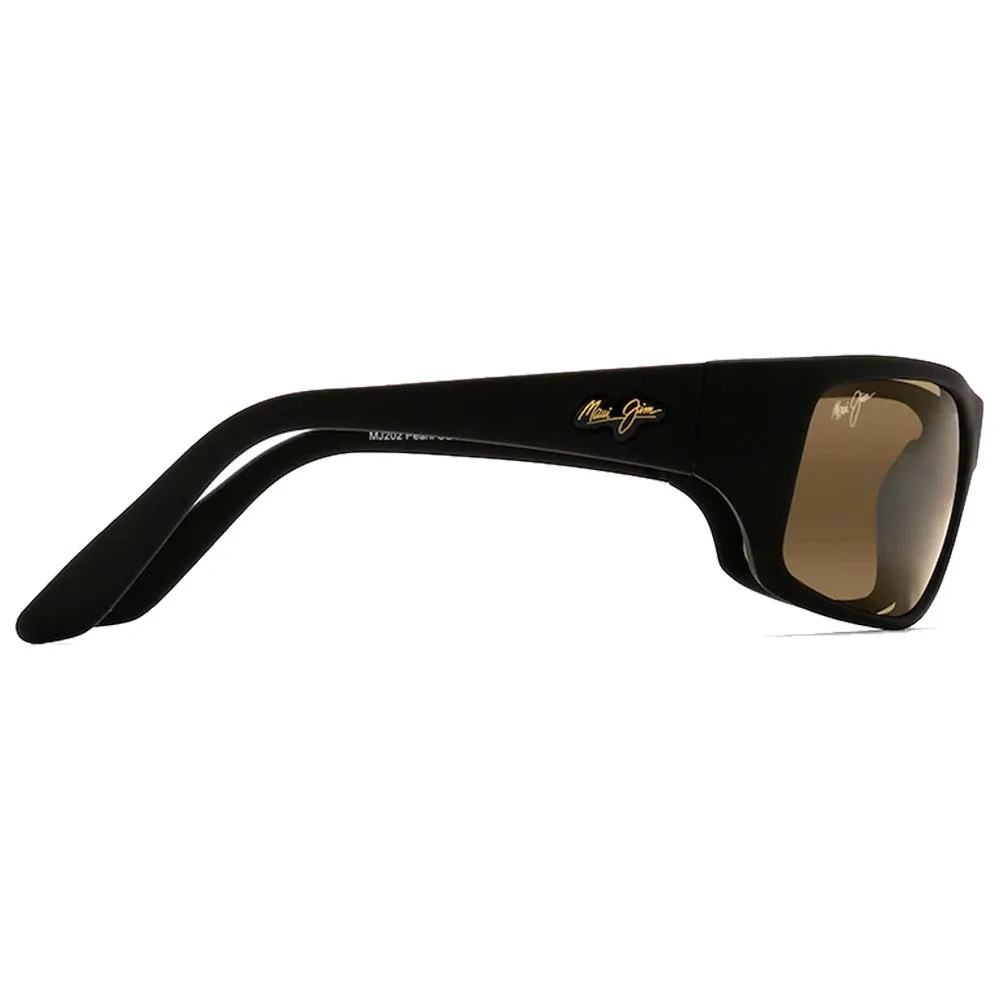 Gafas Maui Jim Peahi Noir Mat Caoutchouc Hcl Bronze Minéral Superthin