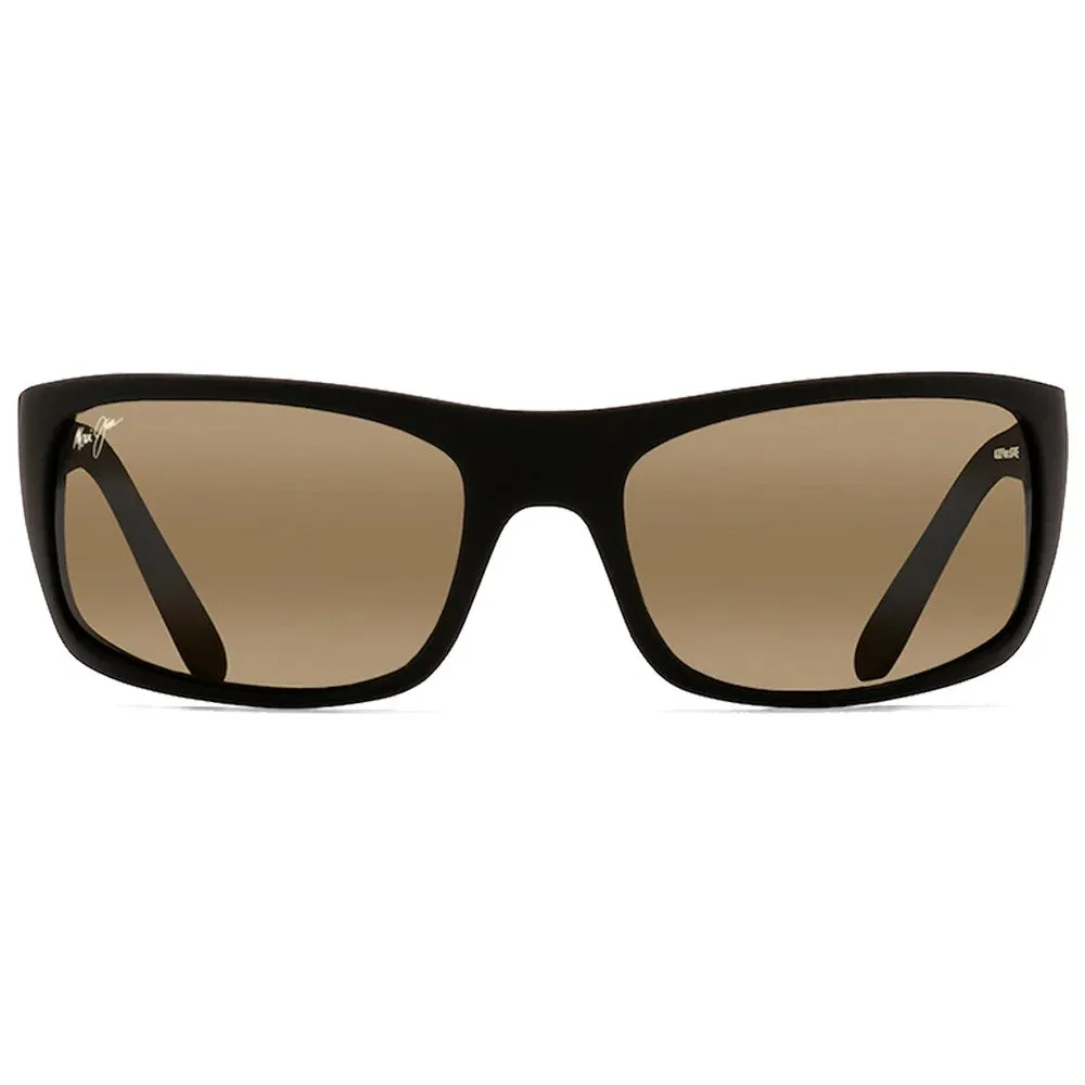 Gafas Maui Jim Peahi Noir Mat Caoutchouc Hcl Bronze Minéral Superthin