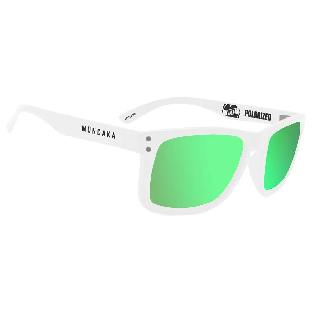 Gafas Mundaka Optic Pozz' White Smoke Green Revo Cx Polarized