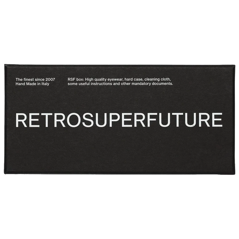 Gafas Retro Super Future Flat Top Francis Black Black