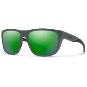 Gafas Smith Barra Matte Cement Chromapop Polarized Green Mirror