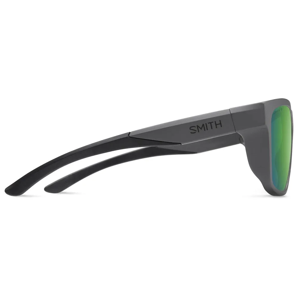 Gafas Smith Barra Matte Cement Chromapop Polarized Green Mirror