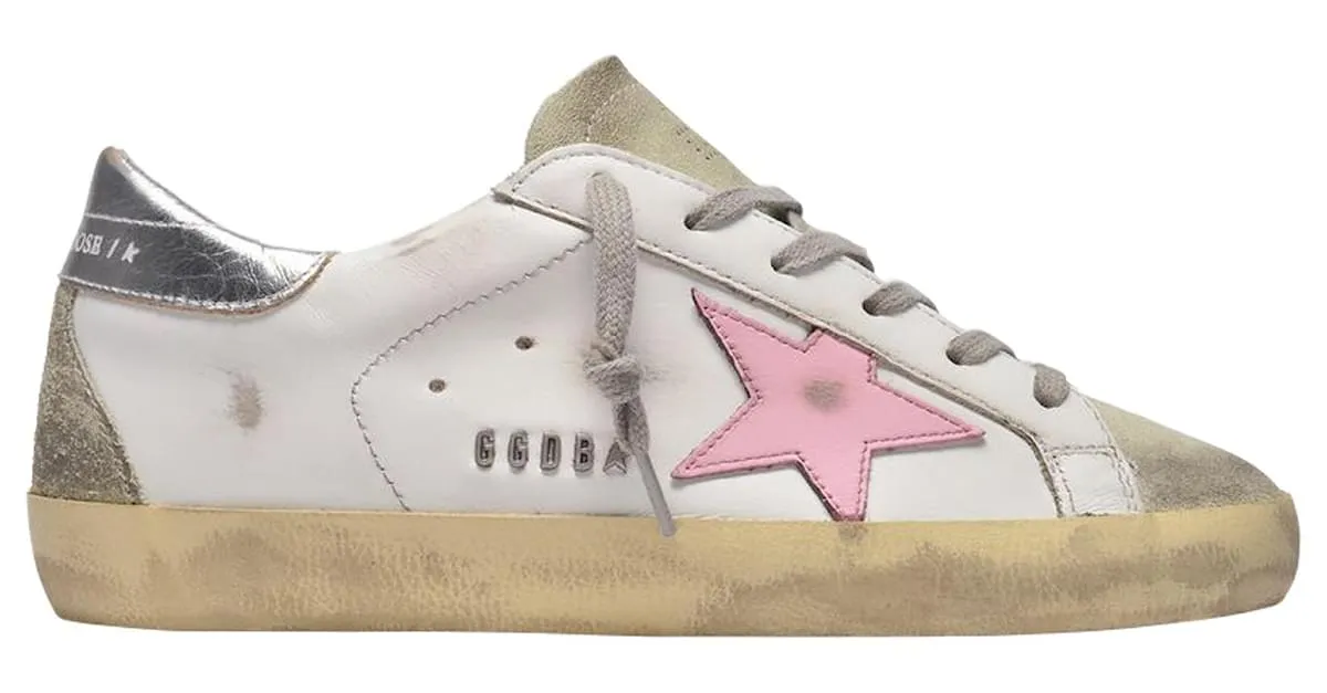 Golden Goose Deluxe Brand Zapatillas Super-Star - Golden Goose - Multicolor - Cuero Blanco 