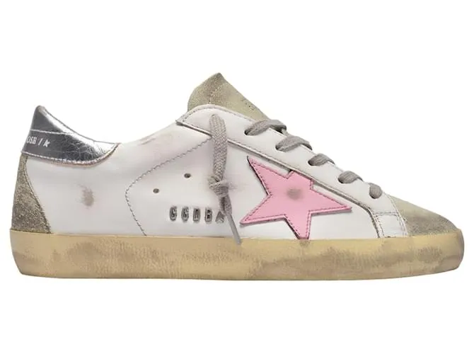 Golden Goose Deluxe Brand Zapatillas Super-Star - Golden Goose - Multicolor - Cuero Blanco 