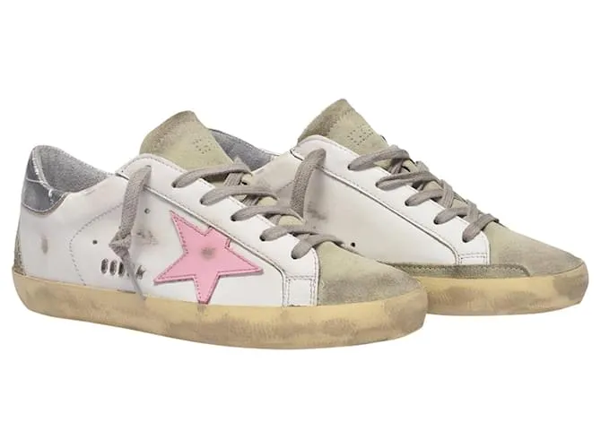 Golden Goose Deluxe Brand Zapatillas Super-Star - Golden Goose - Multicolor - Cuero Blanco 