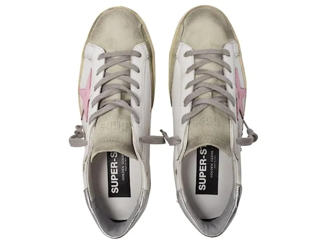 Golden Goose Deluxe Brand Zapatillas Super-Star - Golden Goose - Multicolor - Cuero Blanco 