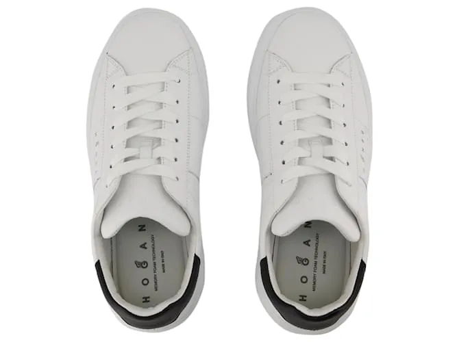 H Stripes Nuevas Zapatillas - Hogan - Cuero - Blanco 