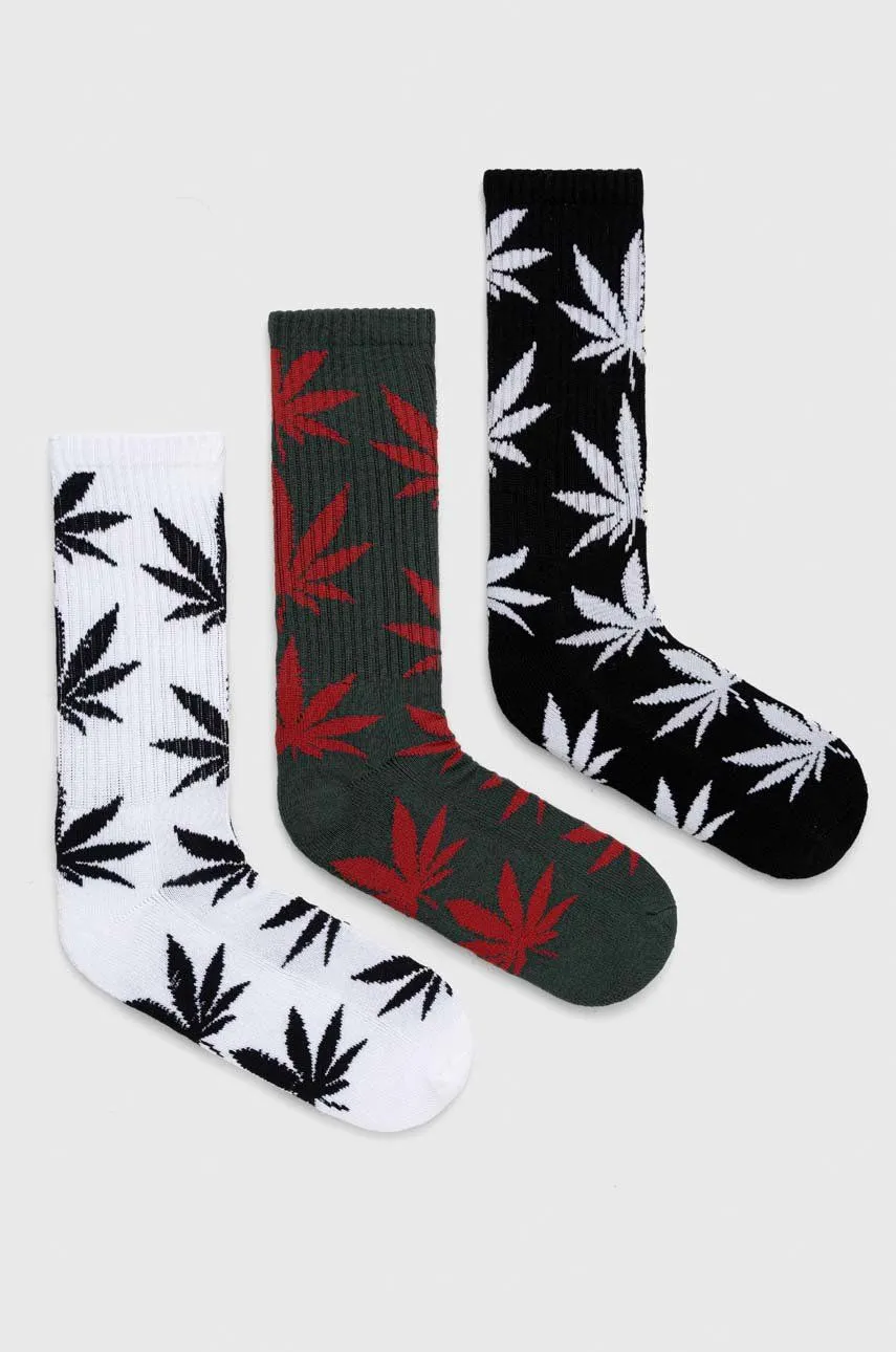 HUF Essentials Plantlife Sock 3-pack