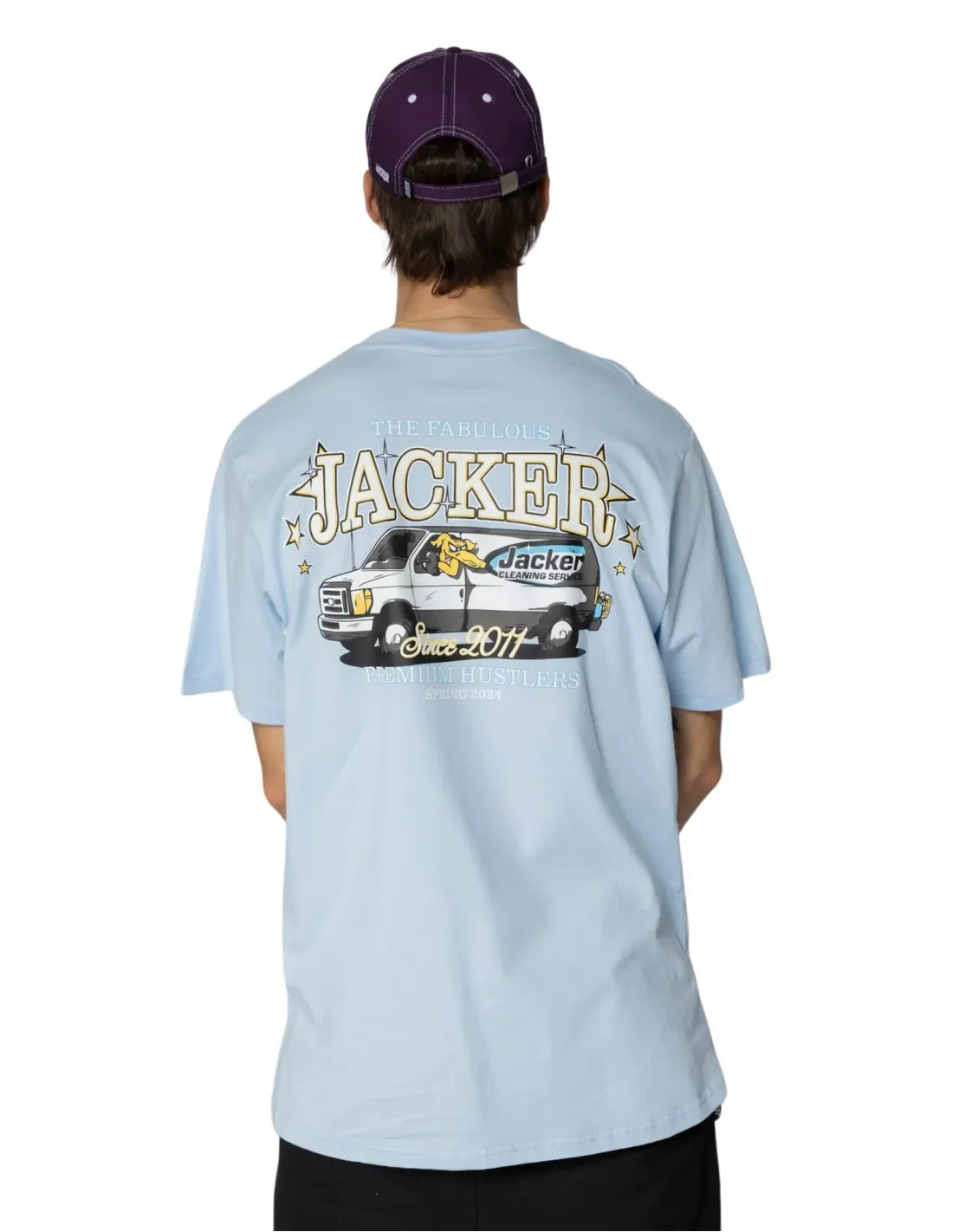 JACKER Cleaner - Azul - Camiseta