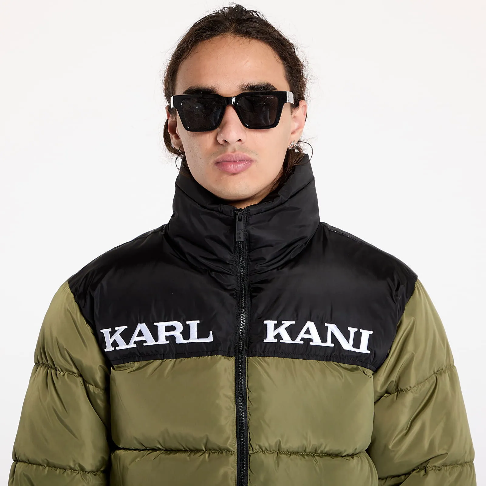 Karl Kani Jacket Retro Essential Puffer Jacket Olive L