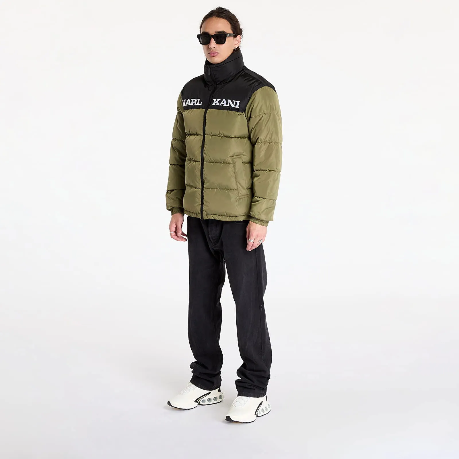 Karl Kani Jacket Retro Essential Puffer Jacket Olive L