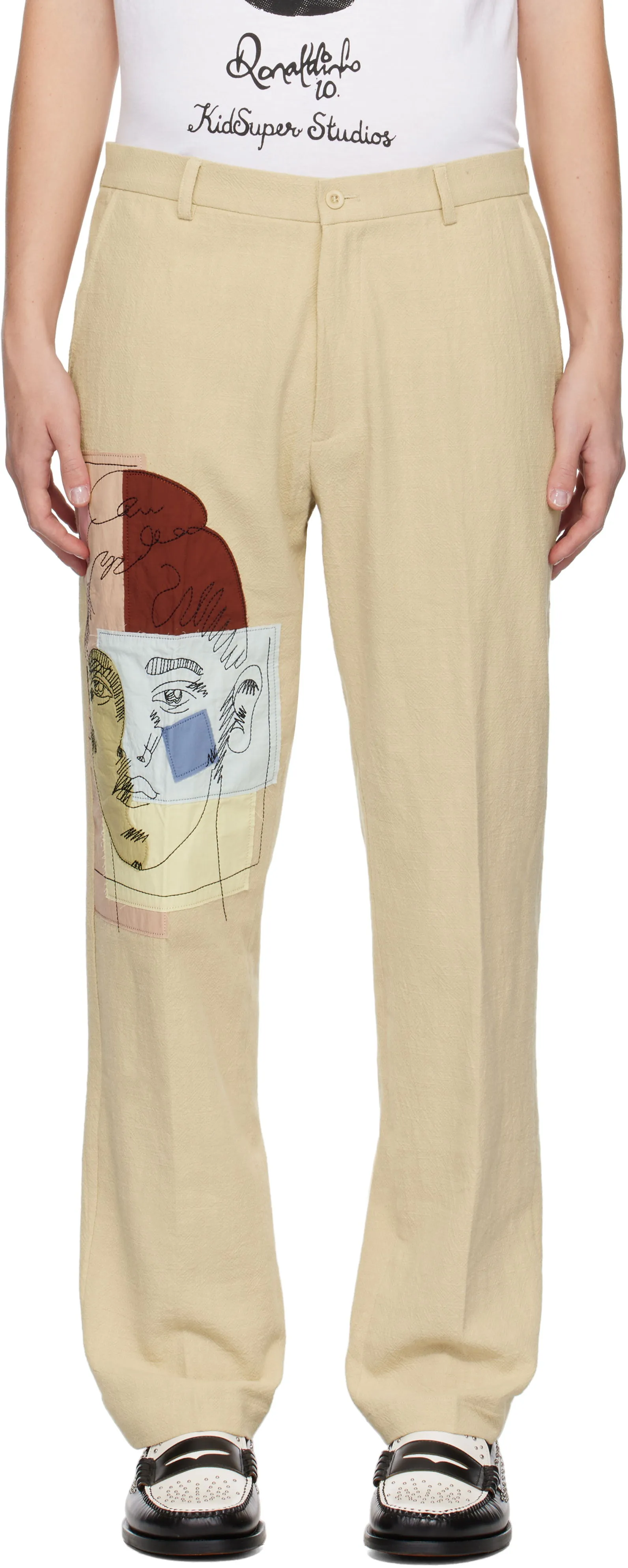 KidSuper Doodle Portrait Suit Trousers