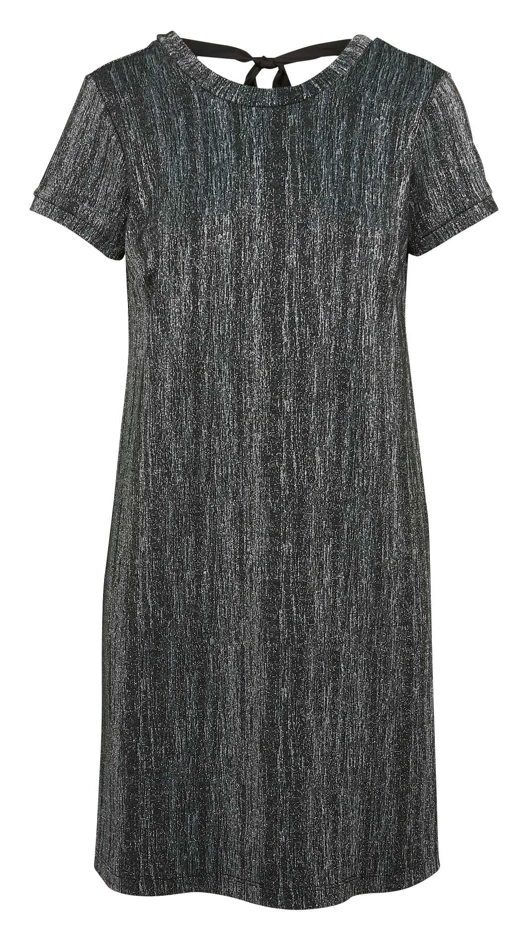 LA FEE MARABOUTEE Vestido corto con cuello redondo en gris