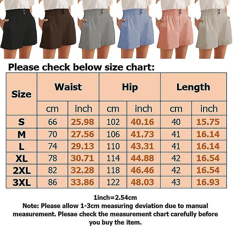 Ladies Fashion Solid Color Short Hot Pants Women Hawaii Elastic High Waist