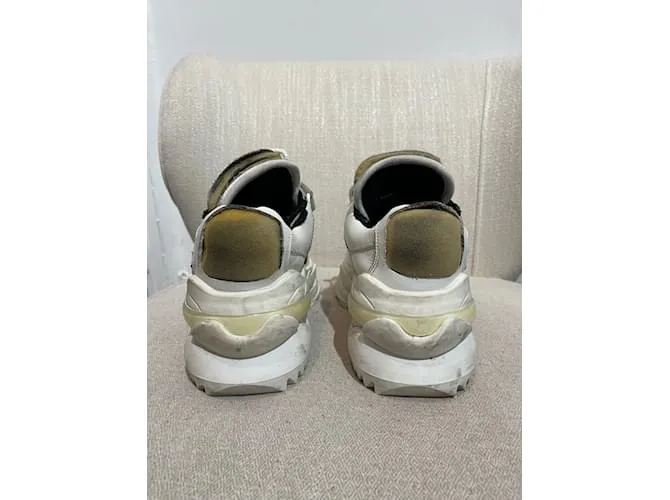 MAISON MARTIN MARGIELA Zapatillas T.UE 37 Cuero Blanco 