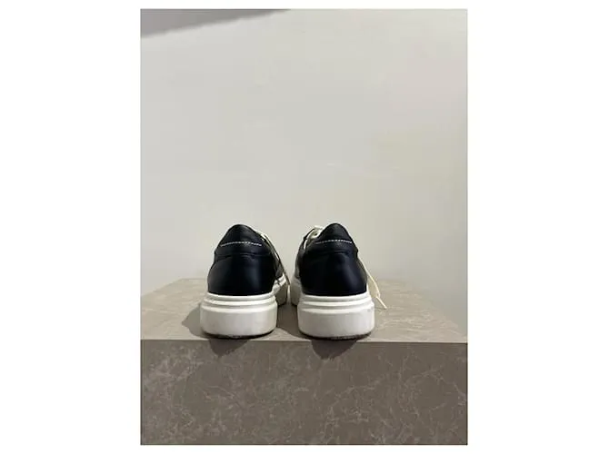 MAISON MARTIN MARGIELA Zapatillas T.UE 37 Cuero Negro 