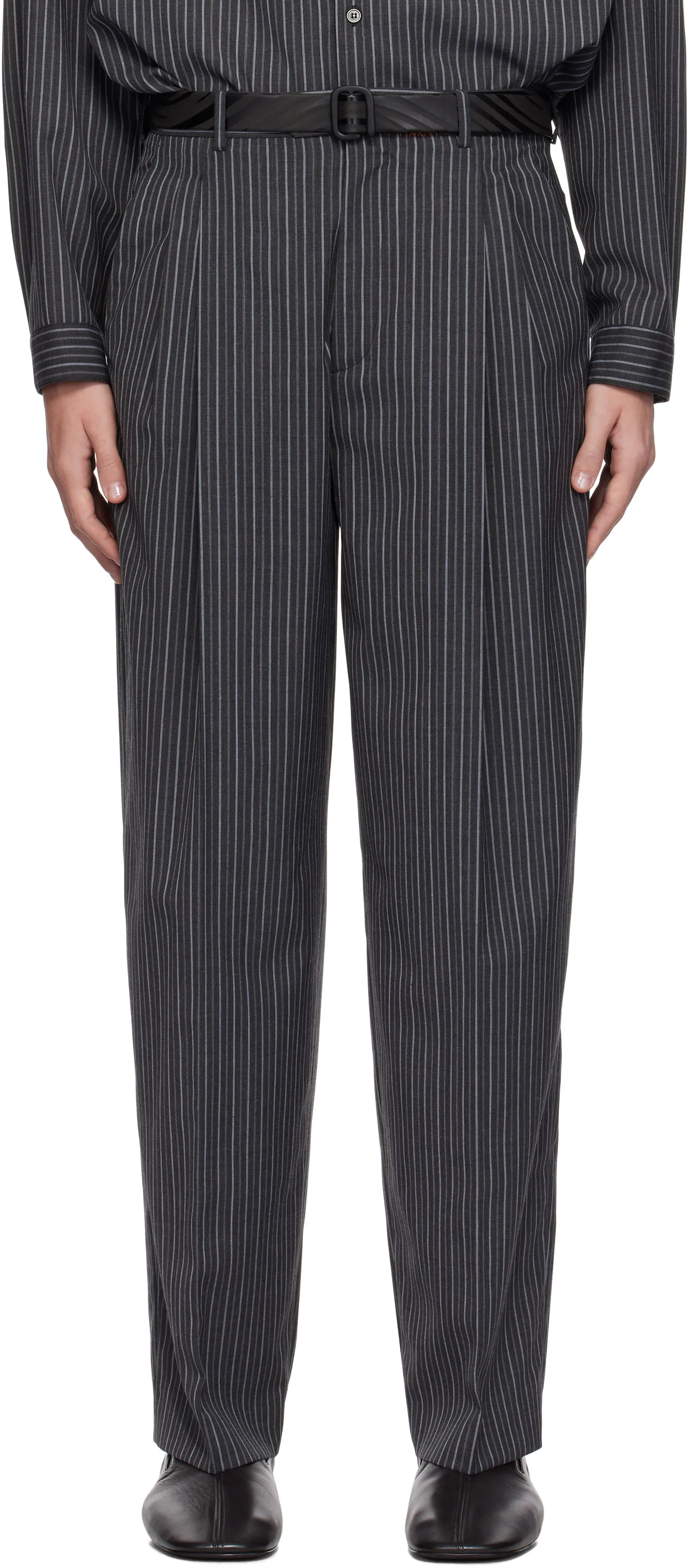 Marni Pinstripe Wool Trousers