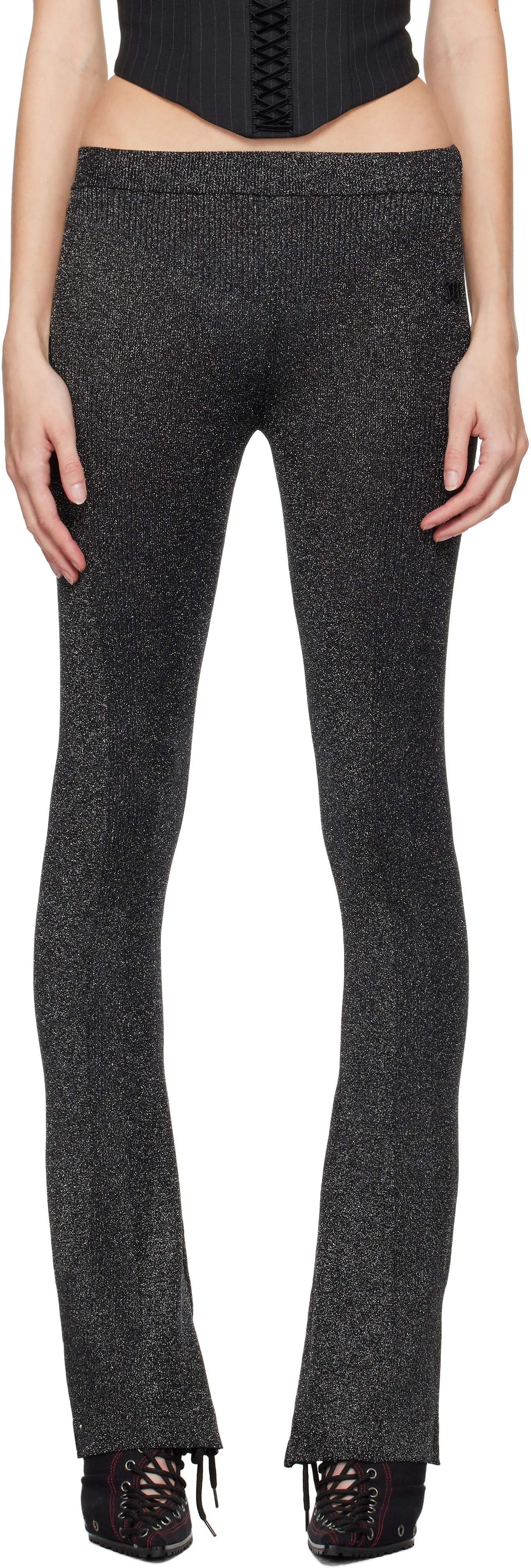 MISBHV Knitted Flared Trousers